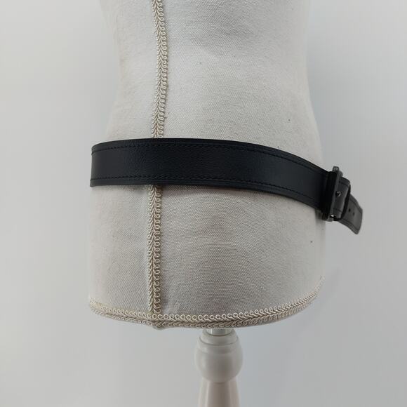 Dickies Black Men's Leather Belt Size 36 Workwear Streetwear - Picture 6 of 14